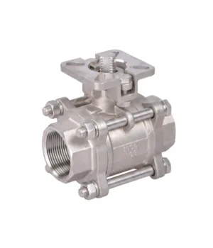 Three-Piece High Platform Threaded Ball Valve